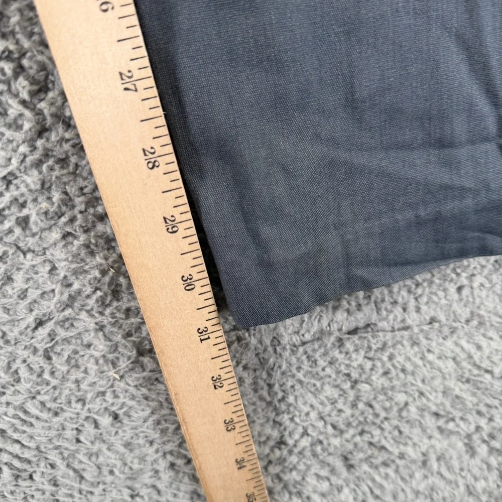 Banana Republic Pant Men 35x32 Gray Cotton Dress Straight Slacks Business Career